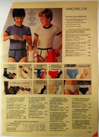 1985 Vintage PAPER PRINT AD fashion clothing sleepwear underwear briefs shirt 2