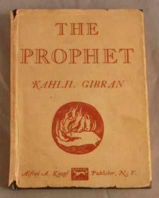 The Prophet By Kahlil Gibran 1963 Hardcover Dj Pocket Size Alfred A.  Knopf