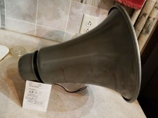 Vintage Atlas Sound Horn Speaker Model Hu - 24n 25 Watt 8 Ohm