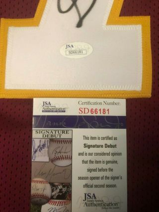 Dwayne Haskins Autographed Washington Redskins Jersey JSA 3