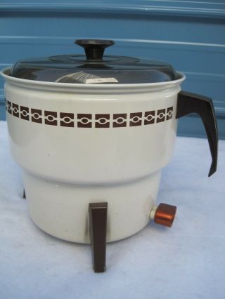 Mirro Electric Corn Popper Popcorn Maker Vintage Mcm Space Age Spindle Legs Cool
