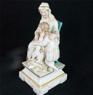 Antique 18th Century Derby Soft Paste Porcelain Figurine " The Prudent Mother "