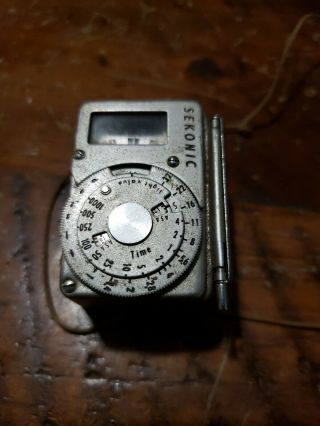 Vintage 1950s Sekonic Light Meter Camera Clip On