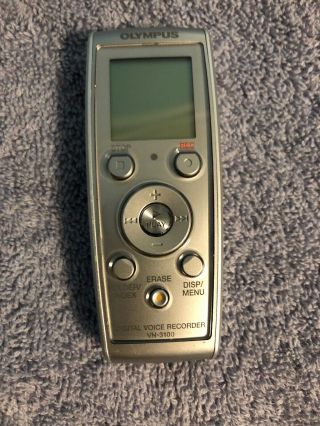 Vtg Olympus Digital Voice Recorder Vn - 3100 Portable Evp Notes Sm