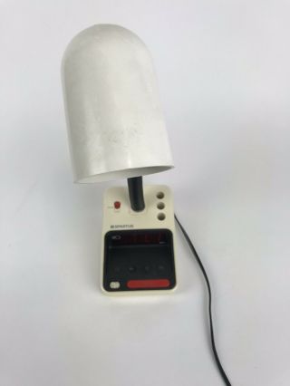 Vintage Spartus Digital Alarm Clock Desk Lamp w/Table Light Model 1182 Portable 2