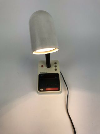 Vintage Spartus Digital Alarm Clock Desk Lamp w/Table Light Model 1182 Portable 3
