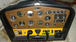 Atc - 510 Flight Simulator Ifr 101900 - 04 W/books And Tapes Rudder Pedals Vintage