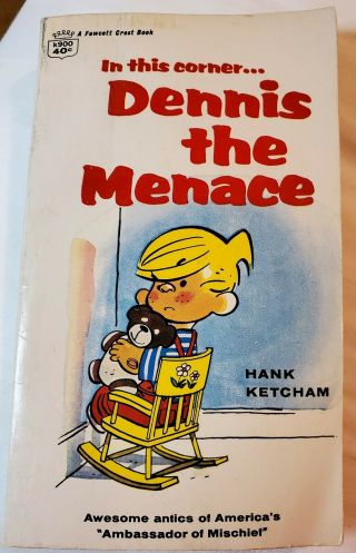 Vintage Book In This Corner.  Dennis The Menace By Hank Ketcham