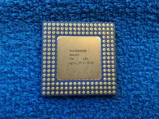 Intel i486 SX A80486SX - 33 SX797 Socket 3 CPU 33MHz Vintage Ceramic Processor 2