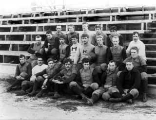 1890 Harvard University Football Team,  Ma Vintage Old Photo 8.  5 " X 11 " Reprint