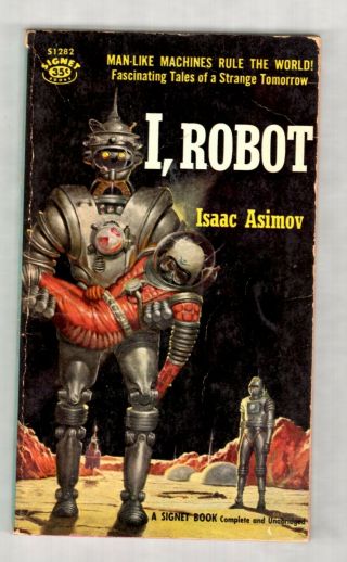 1956 Signet Pb 35 Cents S1282 1st Edition.  I Robot By Isaac Asimov