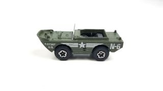 Vintage Playart 1:64 Scale Diecast Ww2 Us Army Jeep N - 6 Amphibian Military Car