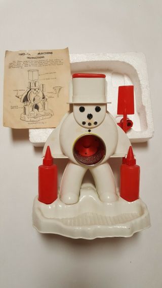 1960s Vintage Hasbro Snow Cone Maker Machine Toy W/ Accessories