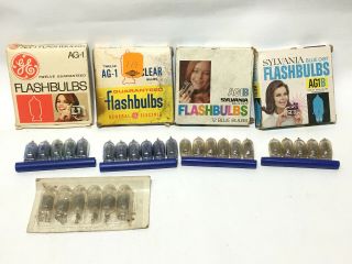 Vintage Sylvania & Ge Flash Bulbs Ag - 1 Ag - 1b (78 Bulbs = 78 Flashes)