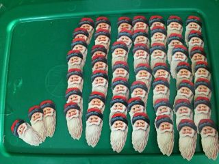 Vintage Christmas Santa Clause Paper Stickers Wrapping Decorations Die Cut 50,