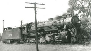 Ll926 Rp 1952/60s Mopac Missouri Pacific Railroad Engine 1124 San Antonio Tx