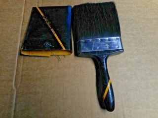 1 Vintage Antique Paintbrush Old Brushes Wooden Handles Brushes 5 " P P G