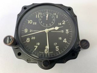 Breitling Wakmann 8 - Day Aircraft Chronograph Clock 5454