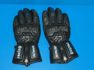 Vintage Reusch Thinsulate Lining Us Racing Ski Team Skiing Leather Gloves Size M
