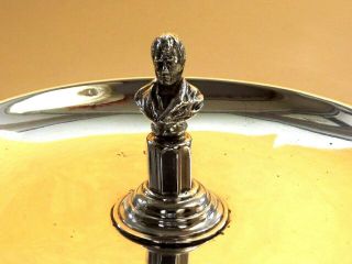 SAMPSON MORDAN - Solid Silver Pin Dish With Napoleon Bonaparte Bust - London 1897. 2