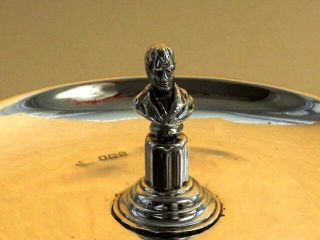 SAMPSON MORDAN - Solid Silver Pin Dish With Napoleon Bonaparte Bust - London 1897. 3