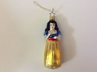 Inge Glas Vintage Germany Blown Glass Christmas Ornament Snow White