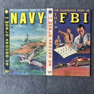 Vintage Classics: The Illustrated Story Of The Navy And The Fbi Bundle Of 2
