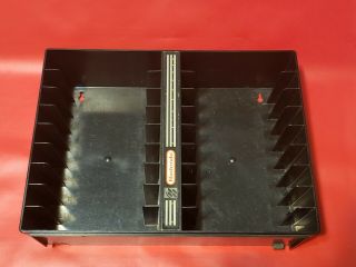 Als Vintage 1993 Nintendo Snes 18 Game Cartridge Storage Black Wall Display Case