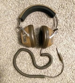 Vintage Sears Stereophones By Koss 9436 Stereo Headphones 1/4 " Coiled Cord