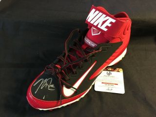 Mike Trout Signed Red Nike Avalanche Cleats Gai Los Angeles Angels