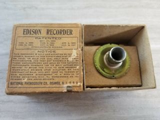 Antique Edison Phonograph Model - H Reproducer 4 Minute In The Box - ?