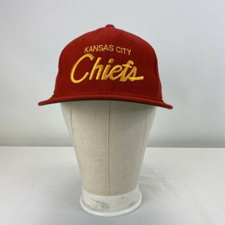 Vintage 90s Kansas City Chiefs Sports Specialties Script SnapBack Hat Cap PRO 2