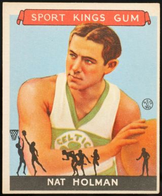 1933 Goudey Sport Kings Gum Nat Holman 3 Rookie Rc Celtics Hof Basketball Card