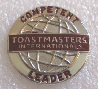 Vintage Toastmasters International - Competent Leader Award Lapel Pin