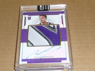 2016/17 National Treasures Skal Labissiere Autograph/auto Jersey Patch Kings /10