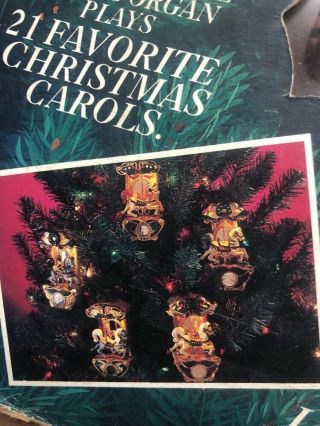 VINTAGE MR.  CHRISTMAS HOLIDAY CAROUSEL LIGHTED MUSICAL ORNAMENTS 21 Carols 1992 3
