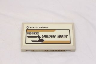 Vintage Commodore Vic - 20 Computer Garden Wars Cartridge Vic - 1932