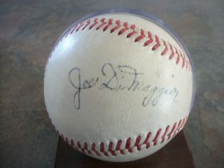 Joe Dimaggio Autographed Signed Baseball - 1951 Reach Al Ball Period Signature