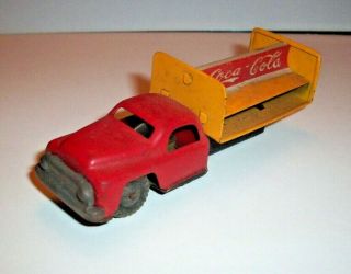 Vintage Line Mar Japan Coca Cola Truck Friction Motor 3 1/2 Inch