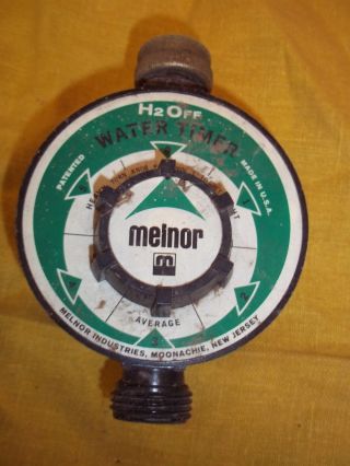 Vintage Melnor H2off Garden Hose Water Timer 5 Speeds Made In Usa