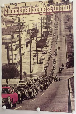 Hell’s Angles Chocolate George Funeral San Fran Ca 1967 24x36 Poster