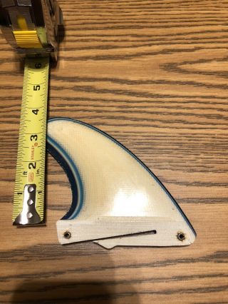 Vintage FreeStyle Fin System surfboard single fin 3.  5” Center Fin Style 2