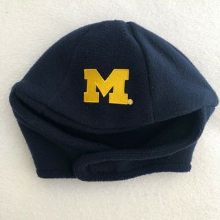 University of Michigan Fleece Winter Baby Infant Hat Beanie 6 - 12 Mos. 2
