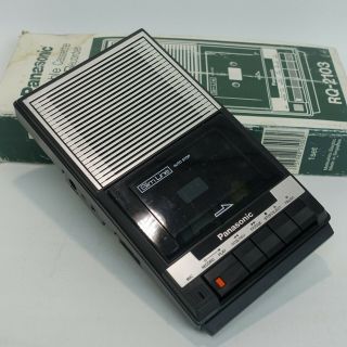 Vintage Panasonic Slimline Cassette Player Recorder Model Rq - 2103 Cond