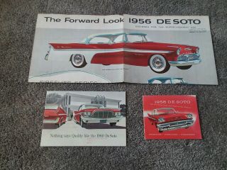 Vintage 1956,  1958,  1960 Desoto Sales Brochures -