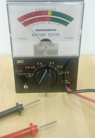 Vintage Micronta 22 - 030A Battery Tester - And. 2