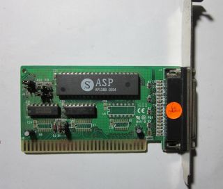 Vintage 8 Bit Isa Parallel Printer Port Card Address,  Irq And Epp/ecp Adjustable