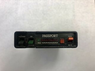 Vintage Passport Radar Detector By Cincinnati Microwave.  1980s