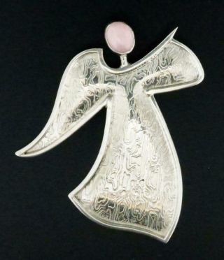 Vintage Sylvia Youell Native American Indian Sterling Silver Angel Brooch/pin