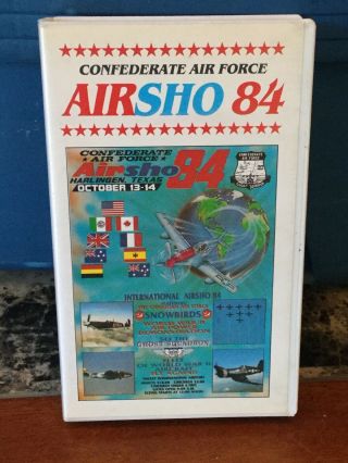 Vintage Confederate Air Force Airsho 84 Air Show 1984 Harlingen Texas Vhs